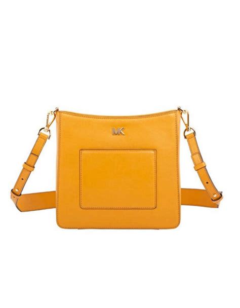 michael kors gloria pocket swing pack marigold bags|Michael Kors Signature Gloria Pocket Swing Pack Crossbody.